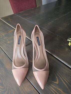 BCBGMaxAzria Blush Pink Pointed-Toe Pumps
